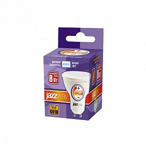 Лампа светодиодная Jazzway  GU10 8Вт 4000K PLED- DIM GU10  8w 4000K
