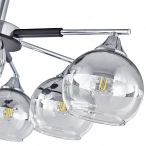 Люстра на штанге Arte Milano Napoli-9354 339354/8 CR+BK