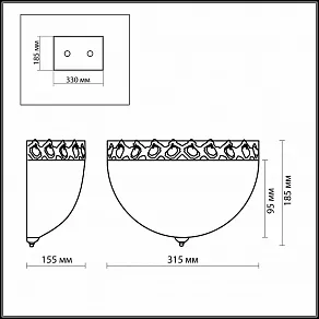 Накладной светильник Odeon Light Aspena 2776/1W