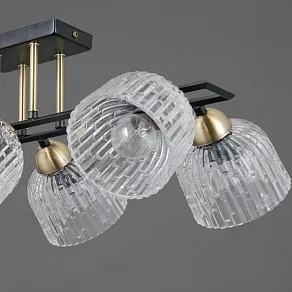 Люстра на штанге ILLUMICO  IL0794-6SQ-25BKAB ELITE