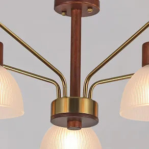 Люстра на штанге ILLUMICO  IL0286-5C-79 BR