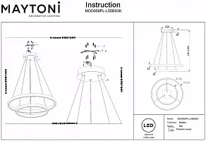 Подвесной светильник Maytoni Rim MOD058PL-L55BS3K