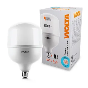 Лампа светодиодная Wolta  Е27/Е40 60Вт 6500K 25WHP60E27/40