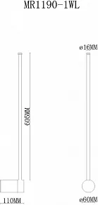 Бра MyFar Sunn MR1190-1WL