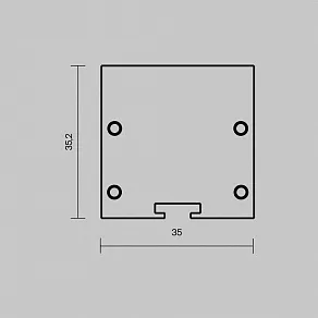 Заглушка для профиля Maytoni  642038