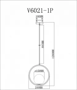 Подвесной светильник Moderli Barocco V6021-1P