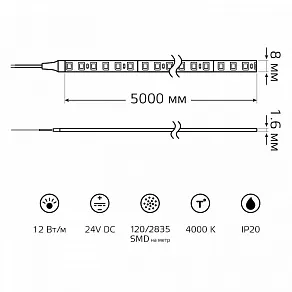 Лента светодиодная Gauss  23637042010
