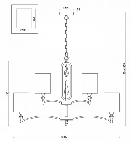 Подвесная люстра Freya Riverside FR1007PL-12N