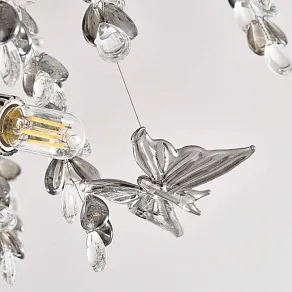 Подвесная люстра Arte Milano Веточка 230210.700.6.E14.H3 CB Clear-Smoky BUT-Smoky