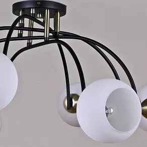 Потолочная люстра ILLUMICO  IL0250-8CSQ-79 BK AB