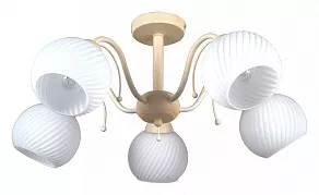 Люстра на штанге Natali Kovaltseva 75146 75146/5C BEIGE GOLD