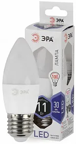 Лампа светодиодная Эра Стандарт E27 11Вт 6000K LED B35-11W-860-E27