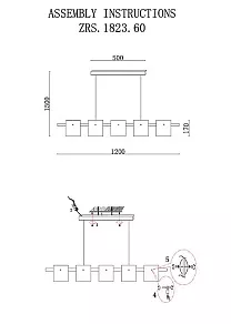 Подвесной светильник Zortes Rony ZRS.1209.01