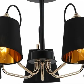 Люстра на штанге ILLUMICO  IL6120-5COU-79 BK GD