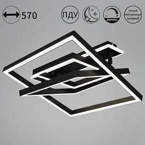 Люстра на штанге Reluce  19406-0.3-2+1L BK