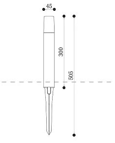 Наземный низкий светильник Maytoni Talpa O416FL-L3B3K1