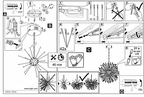 Подвесной светильник Eglo Vivaldo 1 39261