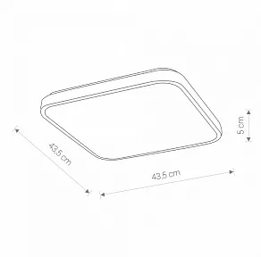 Накладной светильник Nowodvorski Agnes Square Led 8110