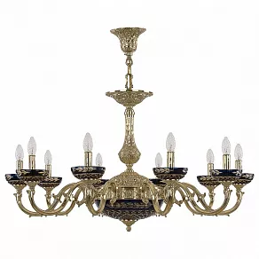 Подвесная люстра Bohemia Ivele Crystal 7201 72101P/10/300 G P Amber-Blue/H-1J