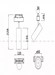 Светильник на штанге Maytoni Focus LED TR019-2-10W3K-W