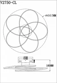Потолочная люстра Moderli Adam V2750-CL