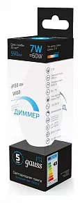 Лампа светодиодная Gauss  E14 7Вт 6500K 103101307-D
