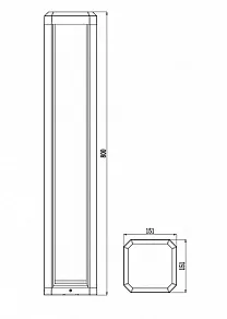 Наземный низкий светильник Maytoni Royal Mile O019FL-L12GR3K