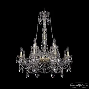 Подвесная люстра Bohemia Ivele Crystal 1411 1411/8+4/240/h-83 G