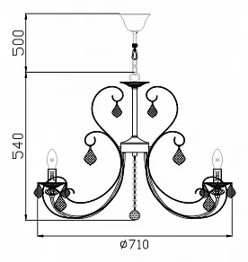 Подвесная люстра Maytoni Princess ARM270-08-R