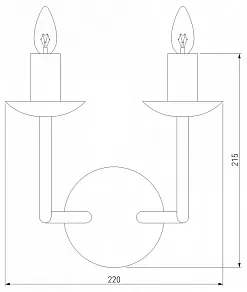 Бра Eurosvet Cariso 60150/2 хром