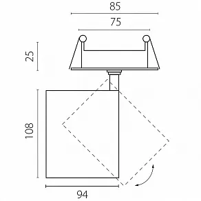 Спот Lightstar Alta Base A5437RS
