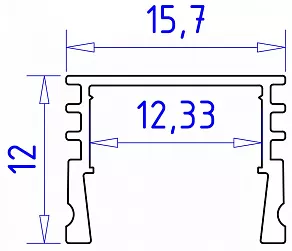 Профиль накладной Ambrella Light GP GP1750BK