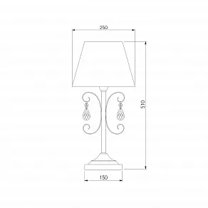 Настольная лампа декоративная Eurosvet Liona 01051/1 серебро