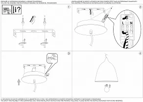 Подвесной светильник Ideal Lux Haunt HAUNT SP1 BIANCO
