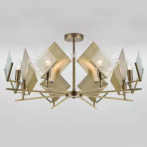 Подвесная люстра Eurosvet Rombo 60110/8 античная бронза