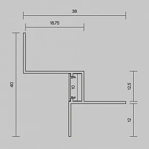 Профиль встраиваемый Maytoni Led Strip  636024