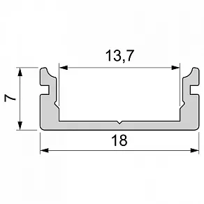 Профиль накладной Deko-Light AU-01-12 970050