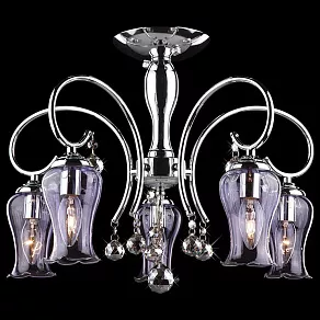 Подвесная люстра Eurosvet Аура 60016/5 хром