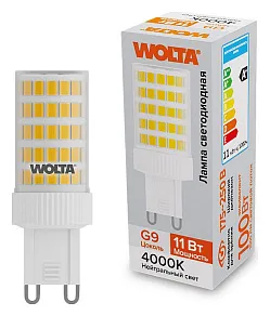 Лампа светодиодная Wolta  G9 11Вт 4000K WSTD-JCD-11W4KG9-C