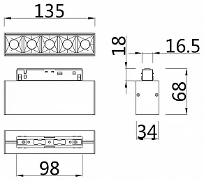 Накладной светильник Maytoni Points TR014-2-10W3K-W