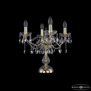 Настольная лампа декоративная Bohemia Ivele Crystal 1413 1413L/4/141-39 G