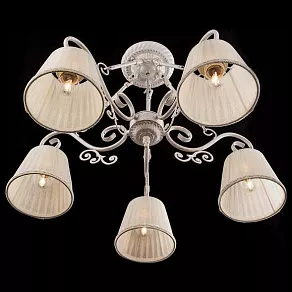 Люстра на штанге Eurosvet 60000 60000/5 белый с золотом