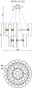 Подвесная люстра Wertmark Franka WE162.33.303