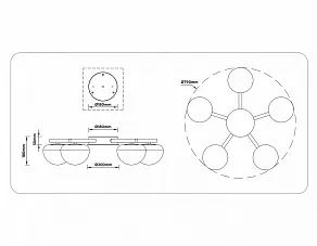 Потолочная люстра Ambrella Light LH LH12009