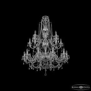 Подвесная люстра Bohemia Ivele Crystal 1411 1411/10+5+5/360/2d Ni