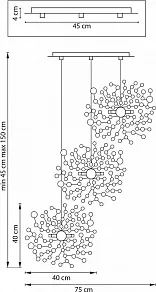 Подвесной светильник Lightstar Extra L3PR721134