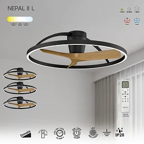 Светильник с вентилятором Mantra NEPAL 9487