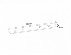Соединитель линейный для треков Ambrella Light TRACK SYSTEM GL2006