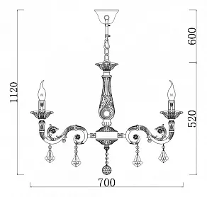 Подвесная люстра Maytoni Bianco ARM216-08-W