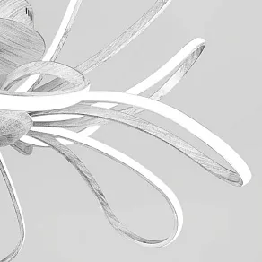 Потолочная люстра Eurosvet Nerina 90134/12 белый с серебром 85W